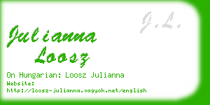 julianna loosz business card
